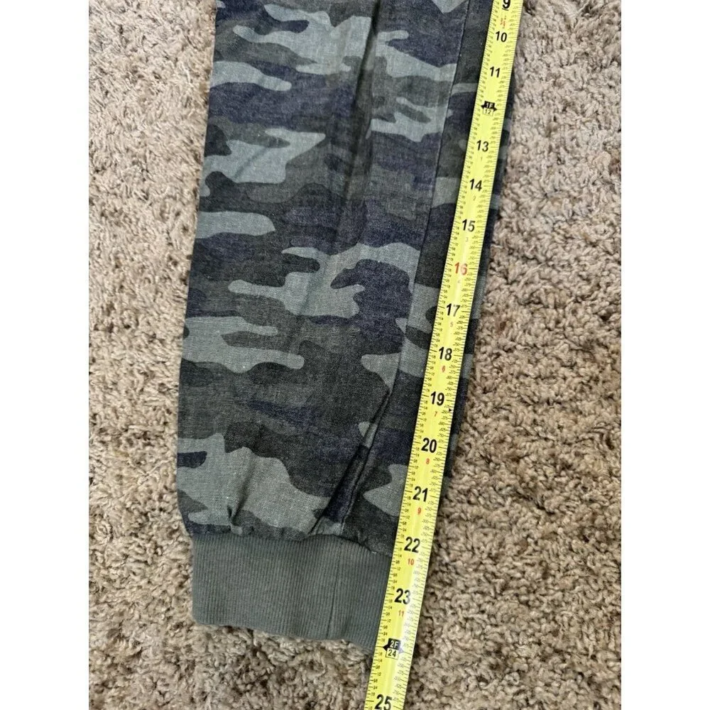 Womens Camo Jogger Pants Crop Ankle Linen Blend Casual Beach Travel Outdoor SM - Picture 6 of 8